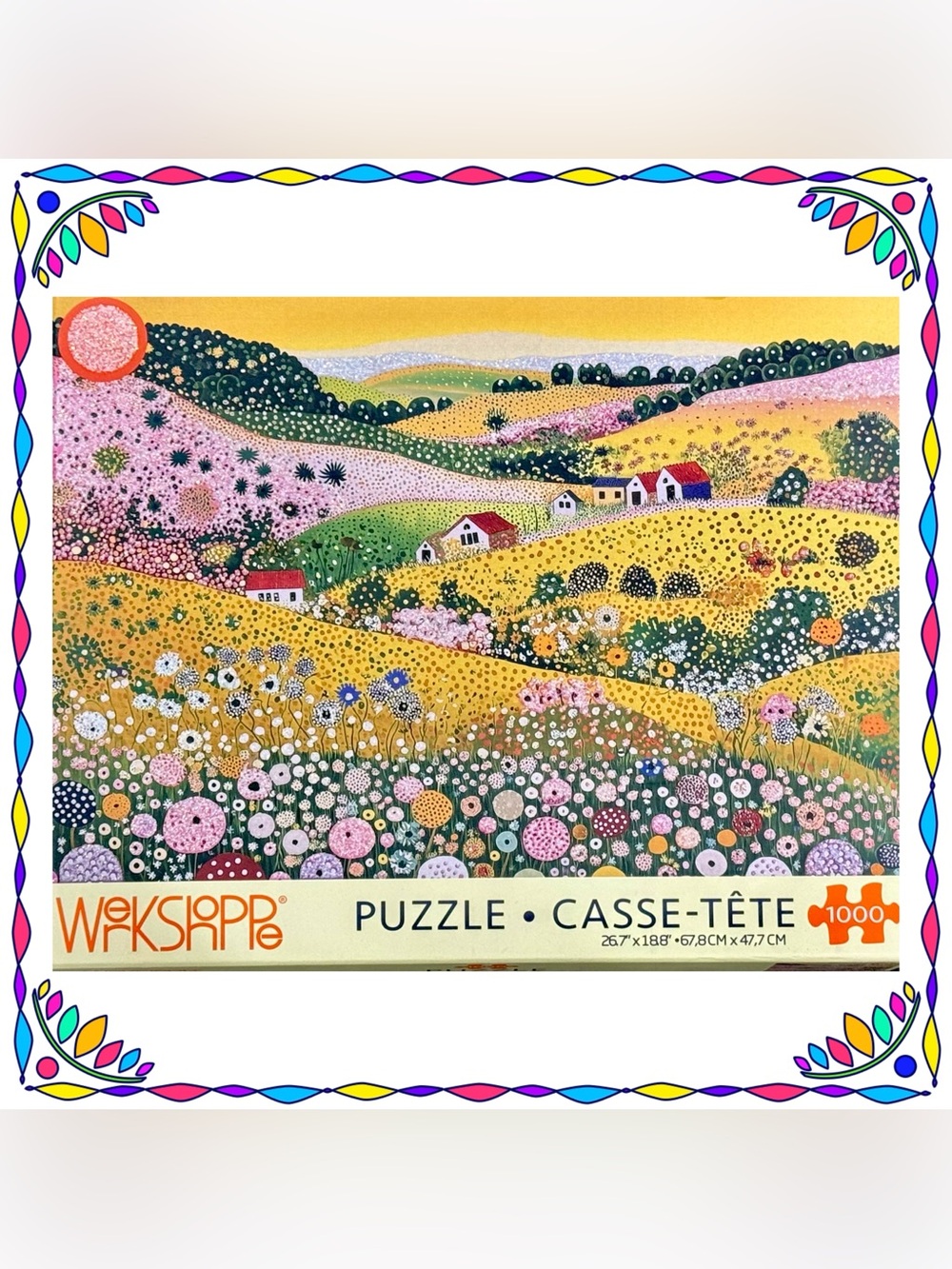 Jigsaw puzzle - Werkshoppe - Wildflower Hills - 1000 pieces Complete - one owner